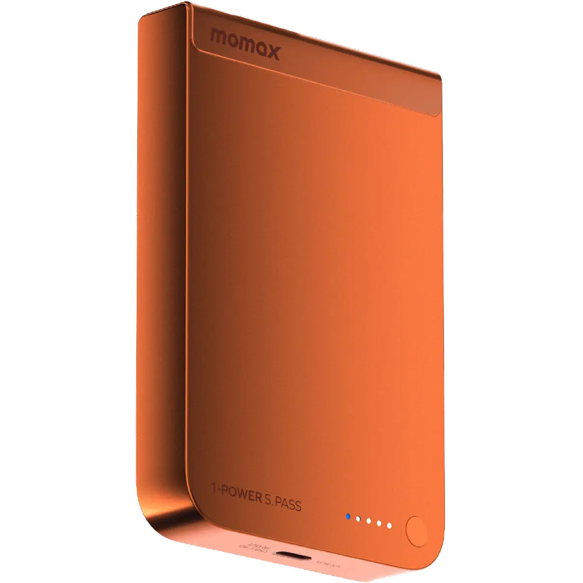 Повербанк с беспроводной зарядкой MOMAX 1-Power S.Pass Qi2 30W 10000mAh Orange (IP162Q2M)