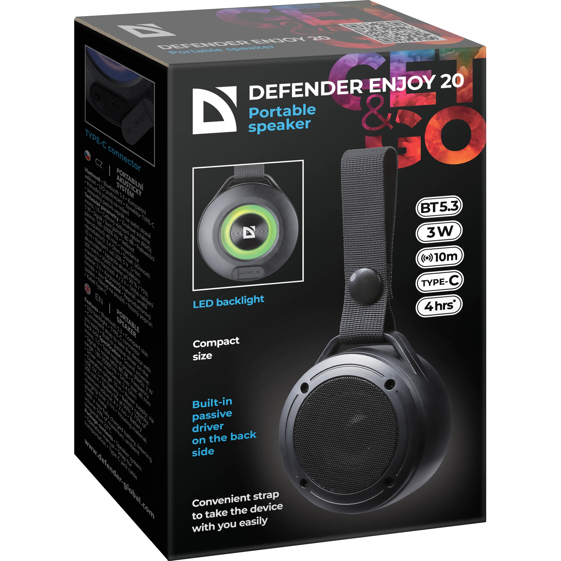 Портативная колонка DEFENDER Enjoy 20 (65920)