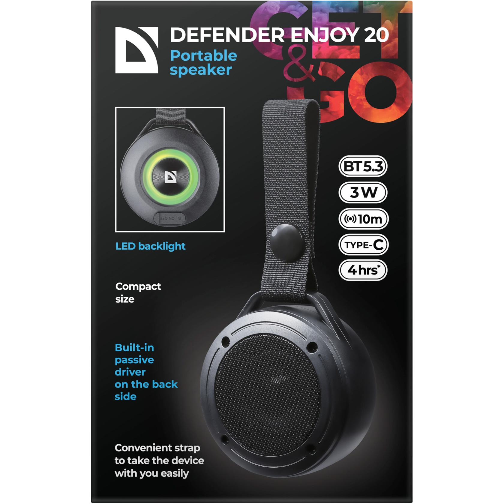 Портативная колонка DEFENDER Enjoy 20 (65920)