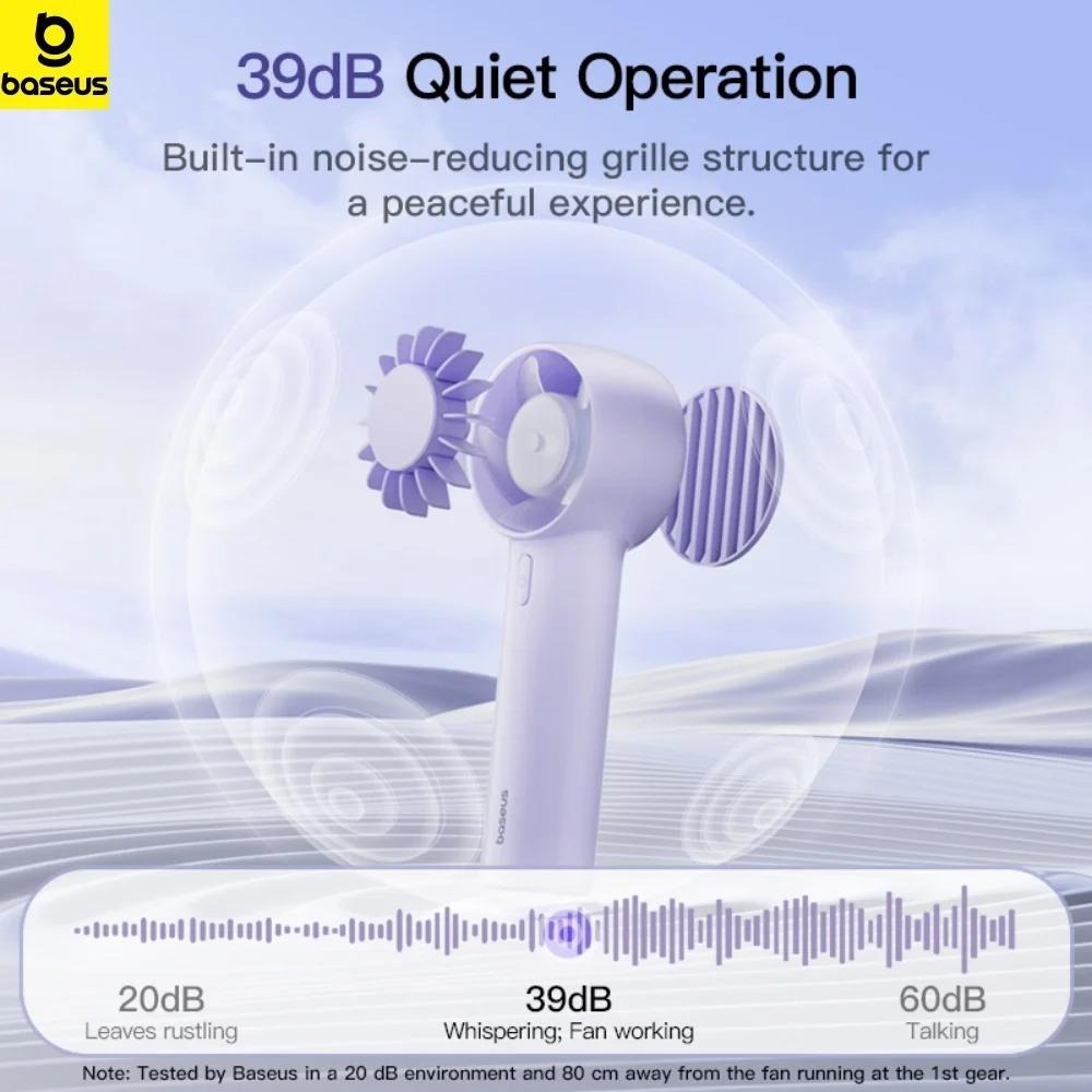 Портативный ручной вентилятор BASEUS GoTrip DT1 Nebula Purple (BASEUS-DT1)