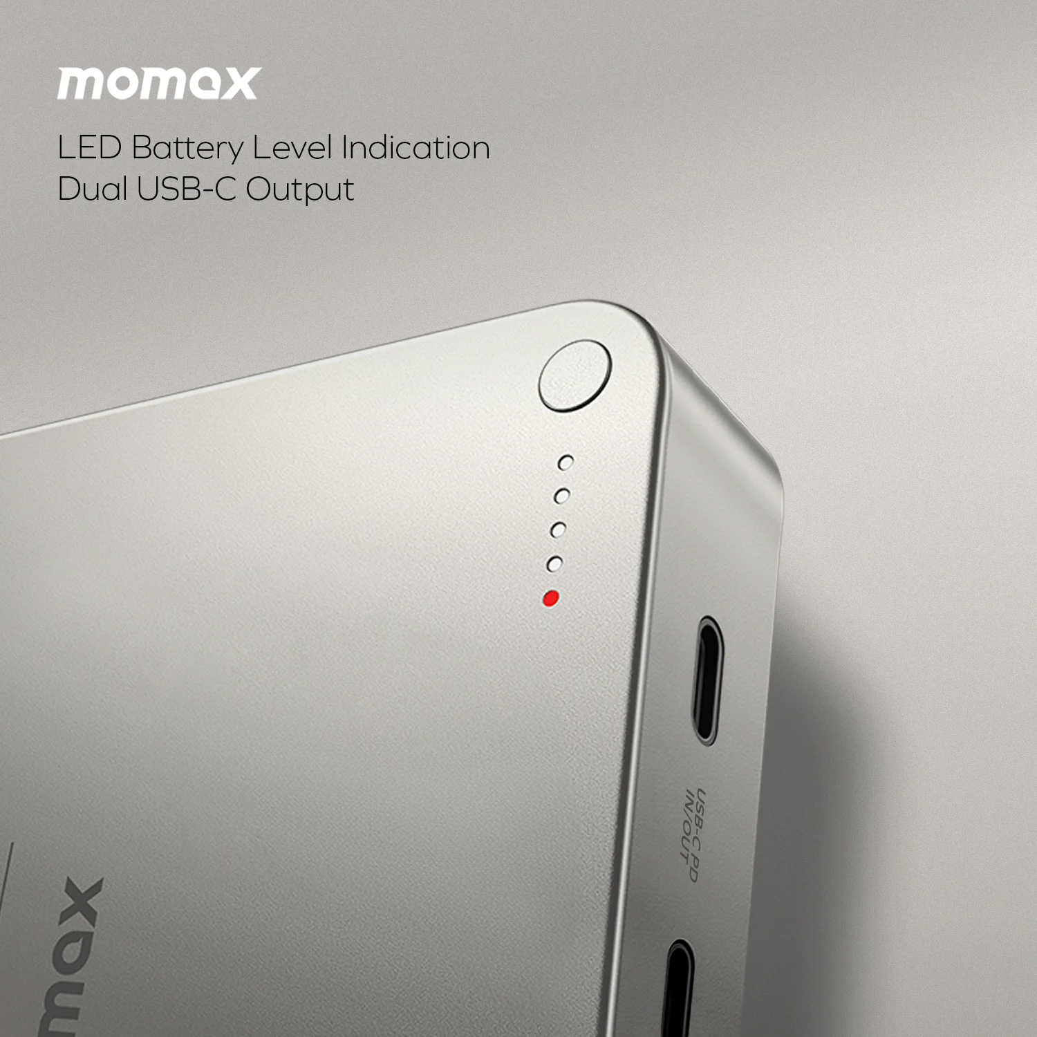 Повербанк MagSafe MOMAX Q.Mag X2 35W 20000mAh Titanium (IP133E)
