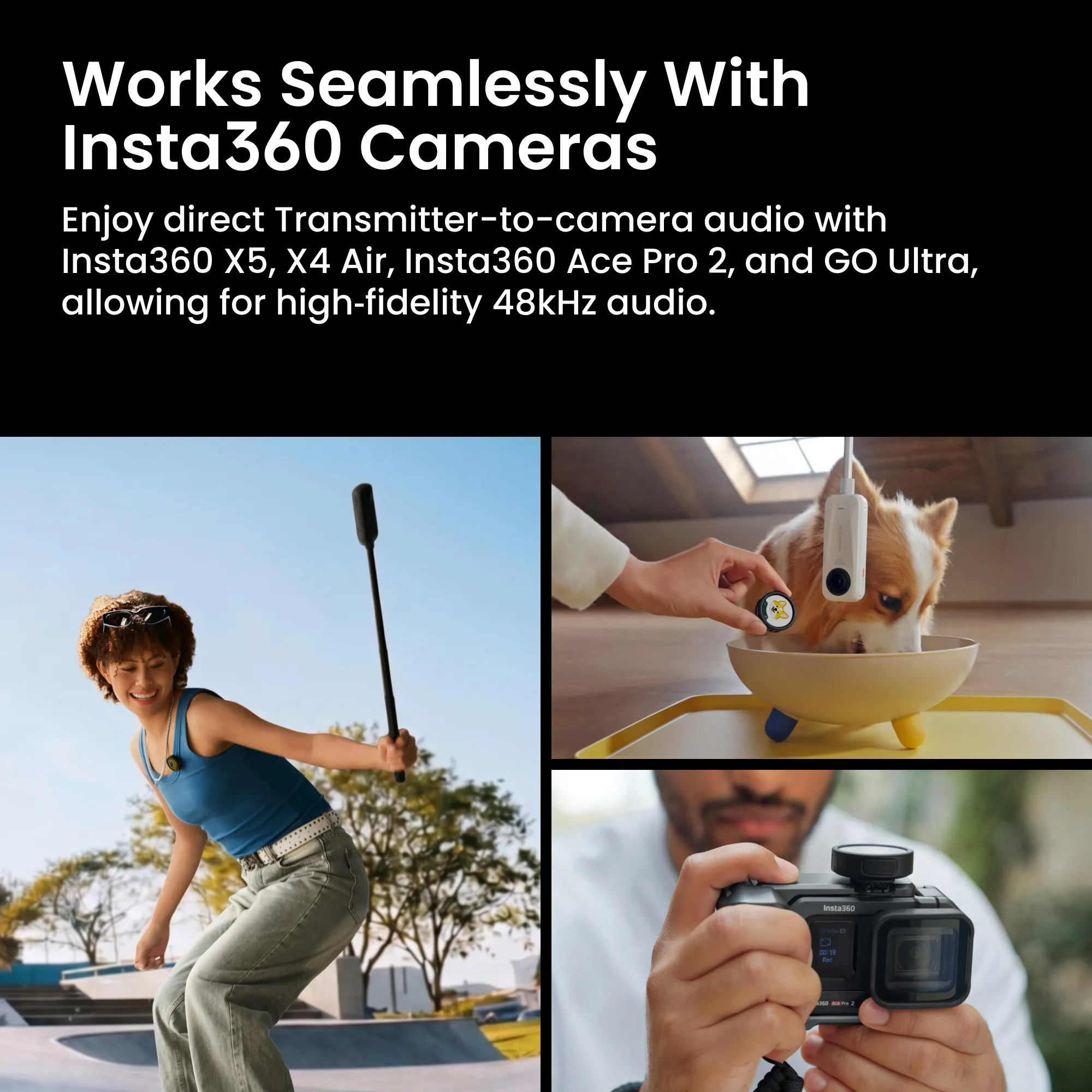 Бездротовий петличний мікрофон INSTA360 Mic Pro