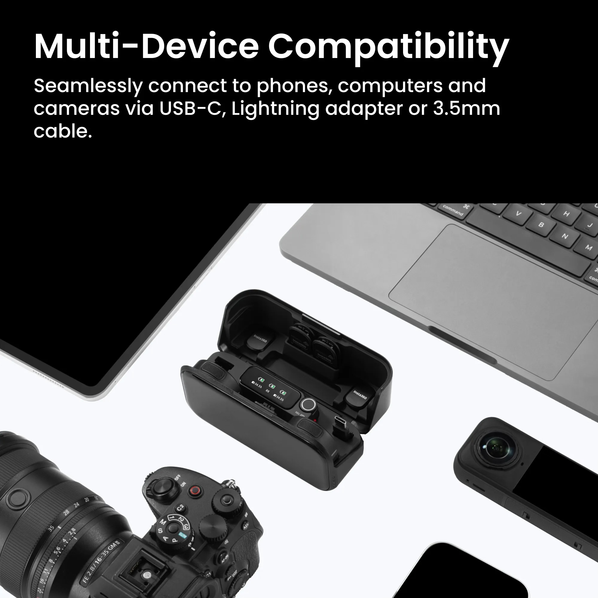 Бездротовий петличний мікрофон INSTA360 Mic Pro