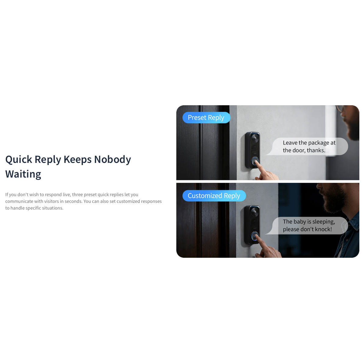 Wi-Fi видеозвонок AQARA Doorbell Camera G400 Select (Wired) (DB-C03D)