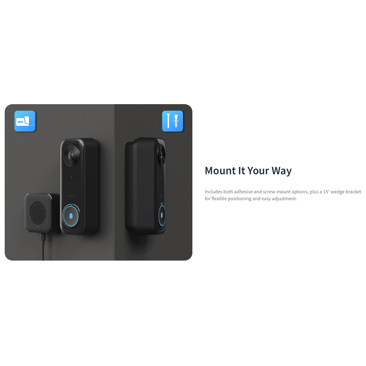Wi-Fi видеозвонок AQARA Doorbell Camera G400 Select (Wired) (DB-C03D)