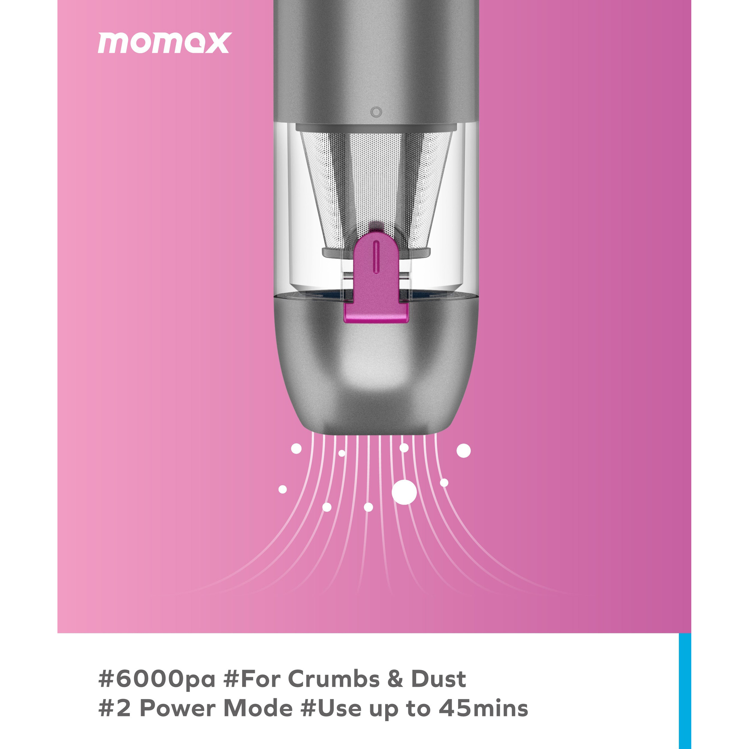Пылесос автомобильный MOMAX Micro Cleanse (RO3E)
