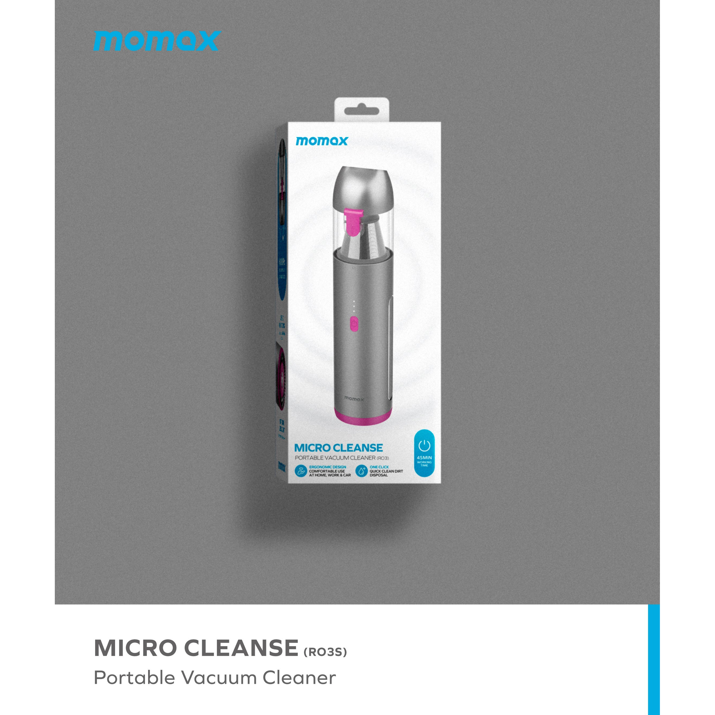 Пылесос автомобильный MOMAX Micro Cleanse (RO3E)