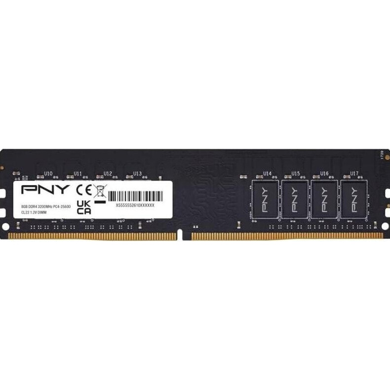 Модуль памяти PNY DDR4 3200MHz 8GB (MD8GSD43200-SB)