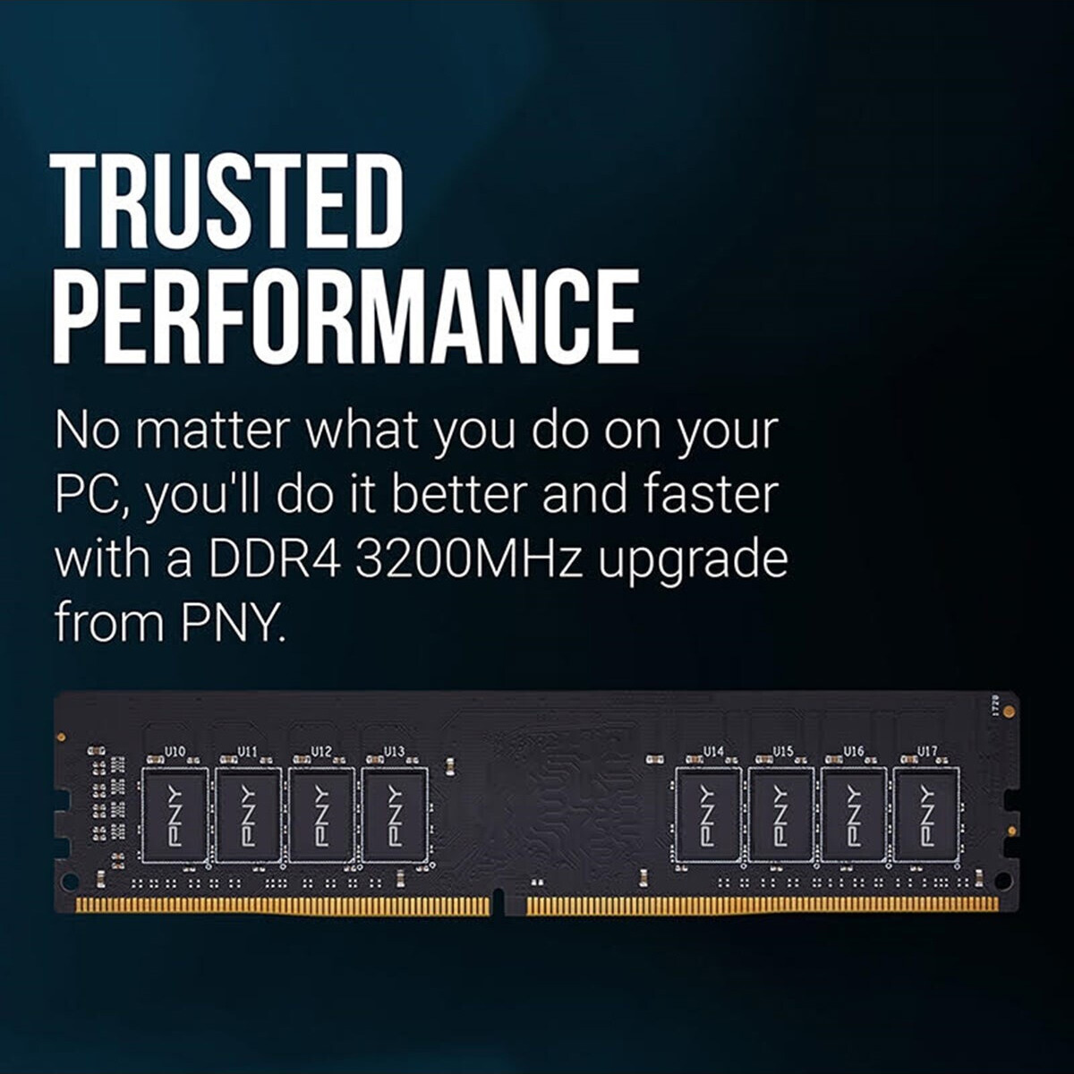 Модуль памяти PNY DDR4 3200MHz 8GB (MD8GSD43200-SB)