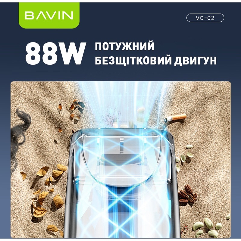 Пилосос автомобільний BAVIN VC02 White