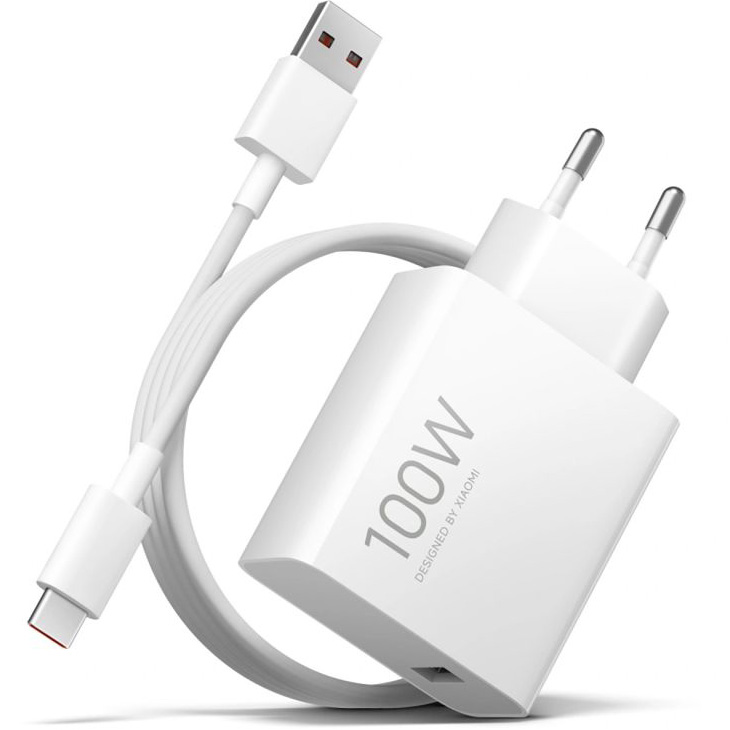 Зарядное устройство XIAOMI 100W Charging Combo Type-A White w/Type-C cable (BHR095VEU)