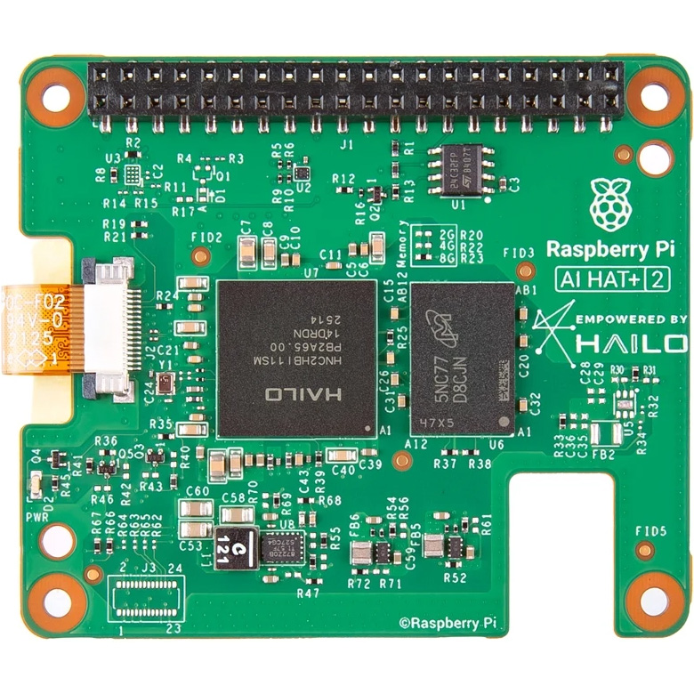 Плата розширення RASPBERRY PI AI HAT+ 2 40 TOPS (SC2166)