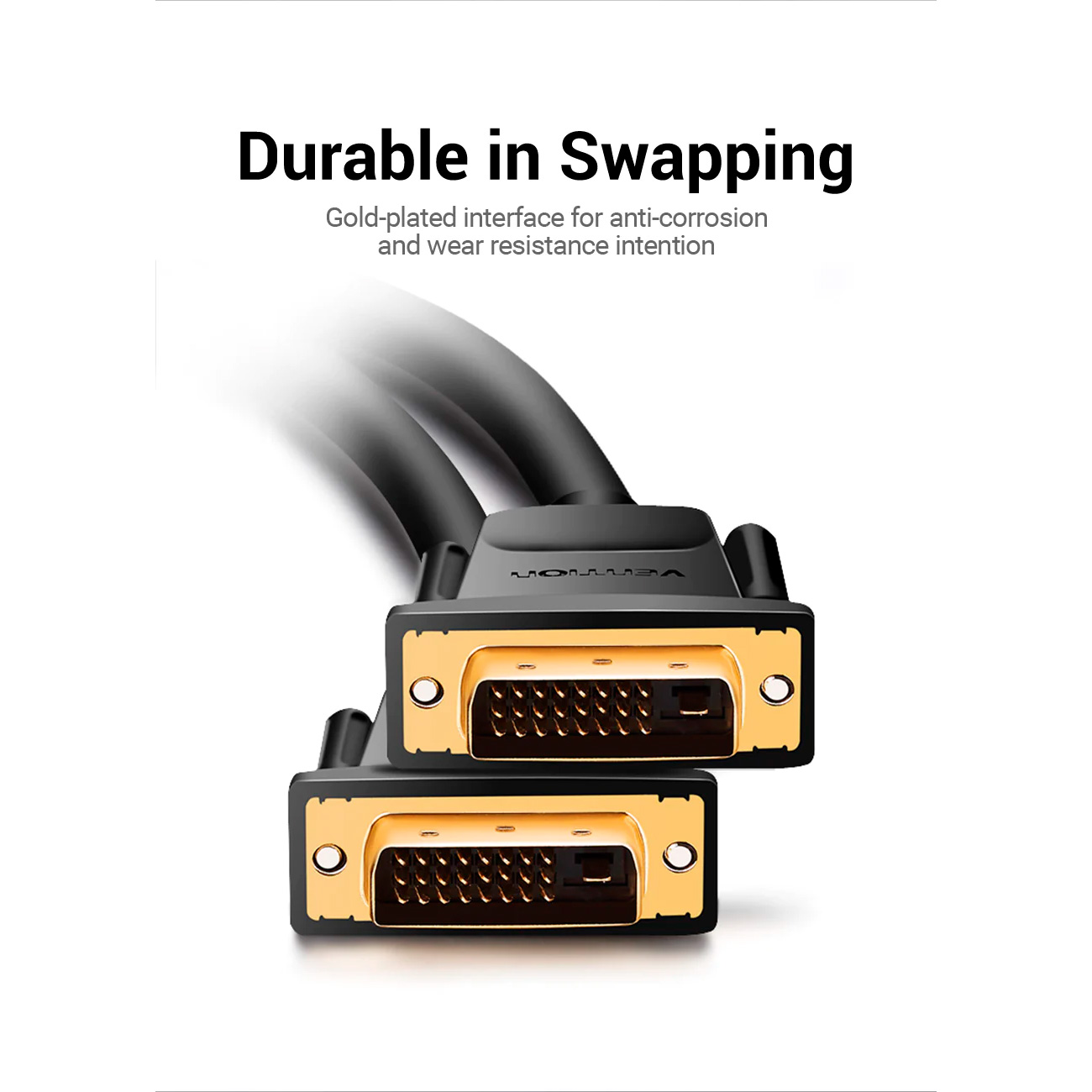 Кабель VENTION DVI 3м Black (EAABI)