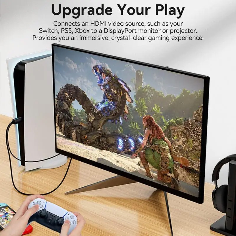 Кабель VENTION HDMI - DisplayPort v2.0 1.5м Black (ABJBG)