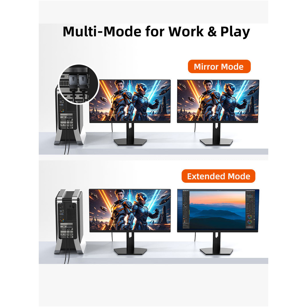 Адаптер CABLETIME 4K@60Hz DisplayPort - HDMI Black (CP21A)