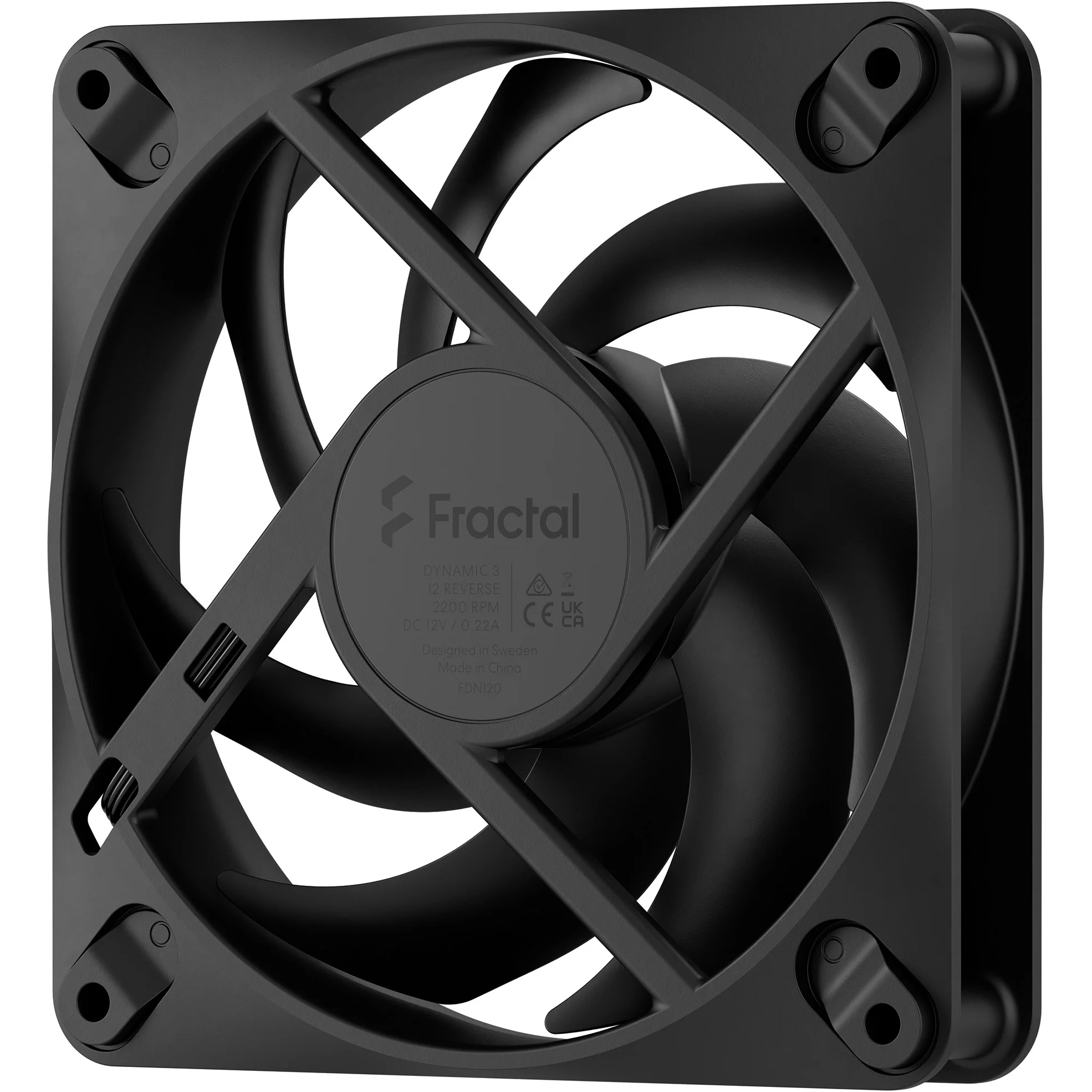 Вентилятор FRACTAL DESIGN Dynamic 3-12 Reverse Black (FD-F-DY3-1202)