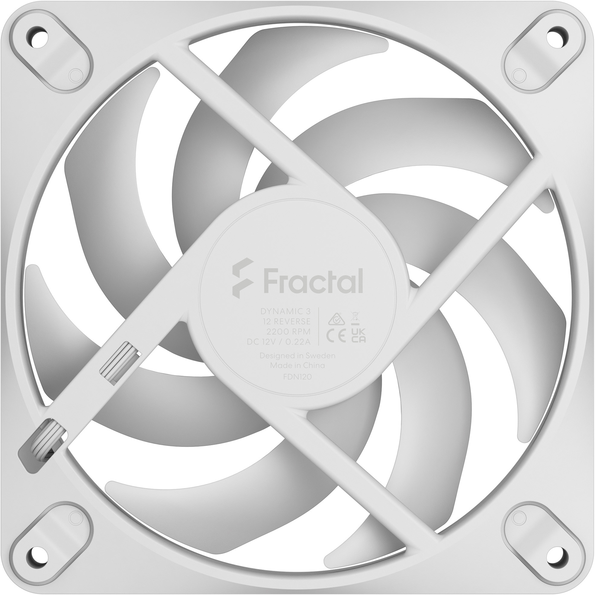 Вентилятор FRACTAL DESIGN Dynamic 3-12 Reverse White (FD-F-DY3-1203)