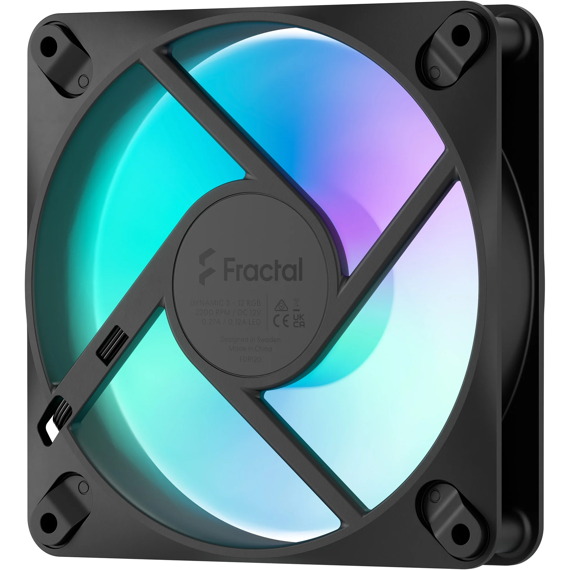 Вентилятор FRACTAL DESIGN Dynamic 3-12 RGB Black (FD-F-DR3-1201)