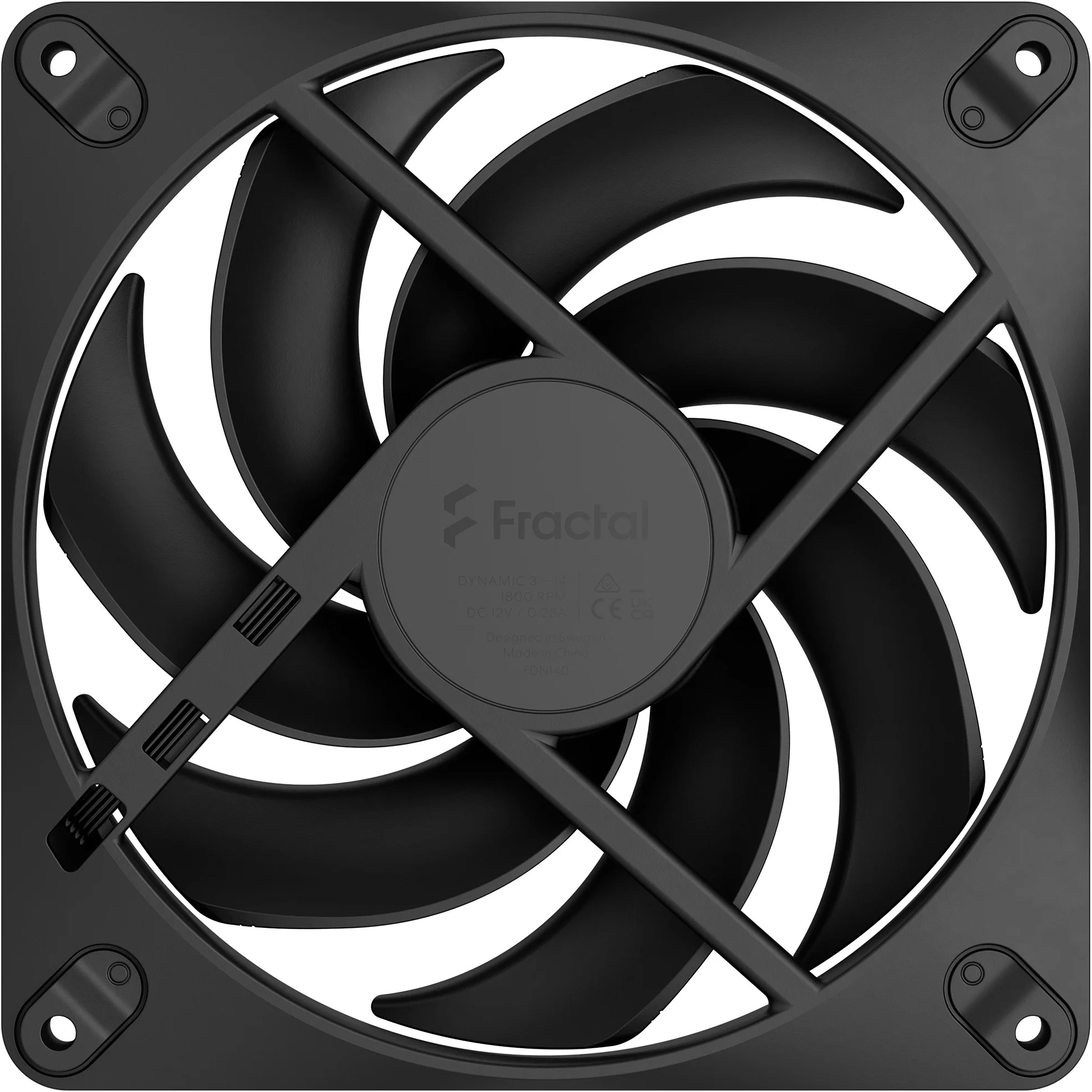 Вентилятор FRACTAL DESIGN Dynamic 3-14 Black (FD-F-DY3-1401)
