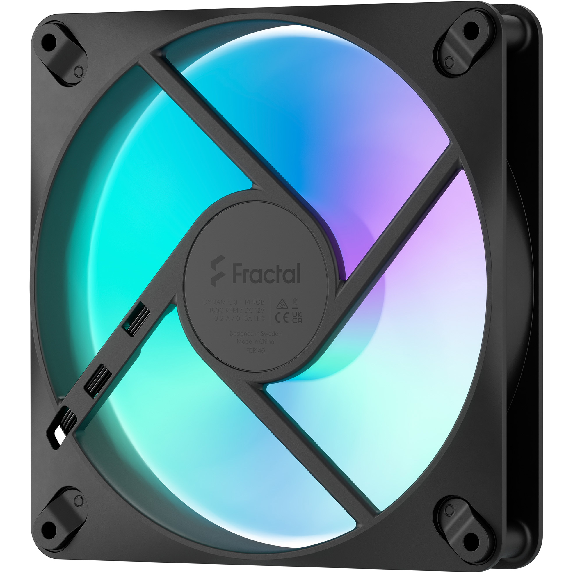 Вентилятор FRACTAL DESIGN Dynamic 3-14 RGB Black (FD-F-DR3-1401)