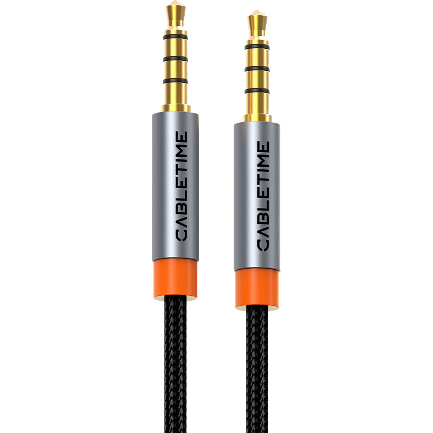 Кабель CABLETIME mini-jack 3.5mm 1м Black (CF18H)