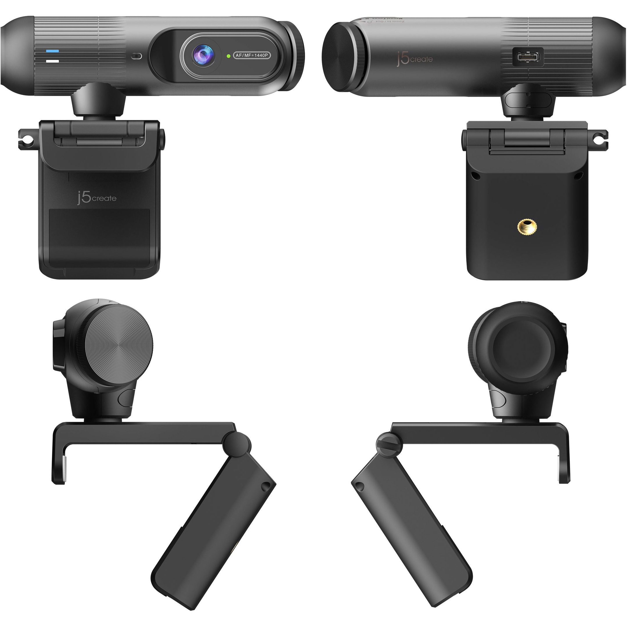 Веб-камера J5CREATE 2K AI-Powered Webcam with Auto-Focus (JVU302-N)