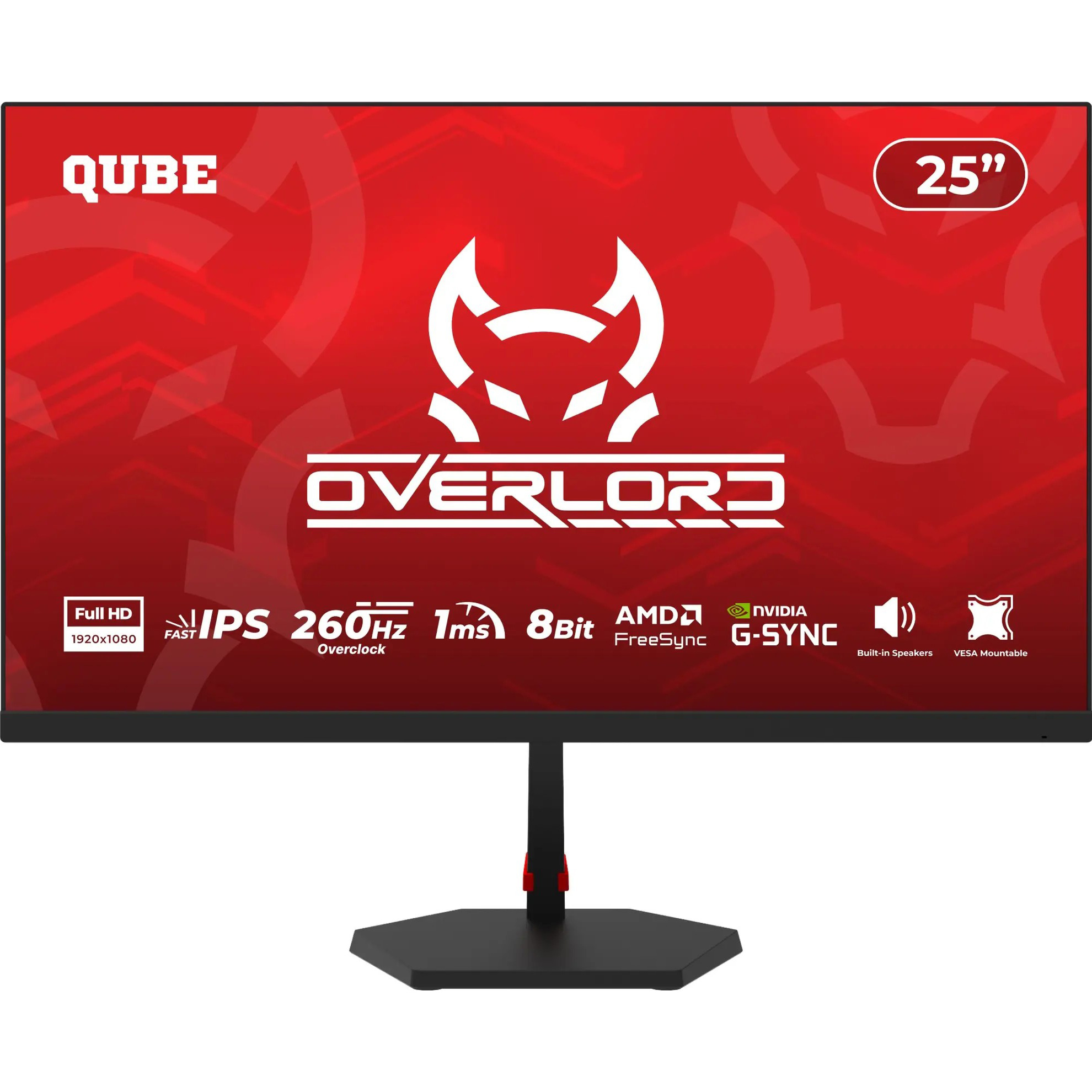 Монітор 24.5" QUBE Overlord G25F240S