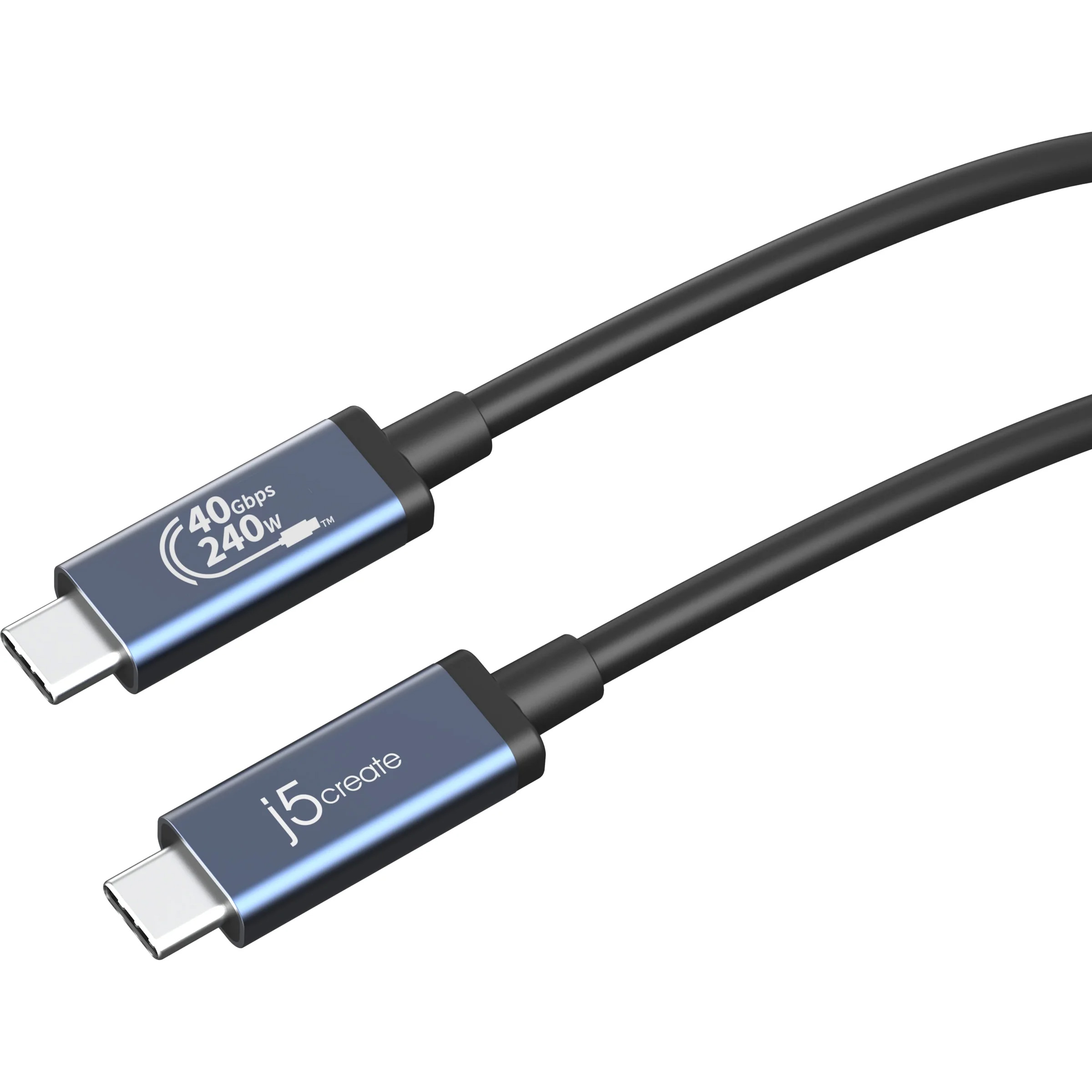 Кабель J5CREATE USB4 40Gbps 240W 0.8м (JUC29L08-N)