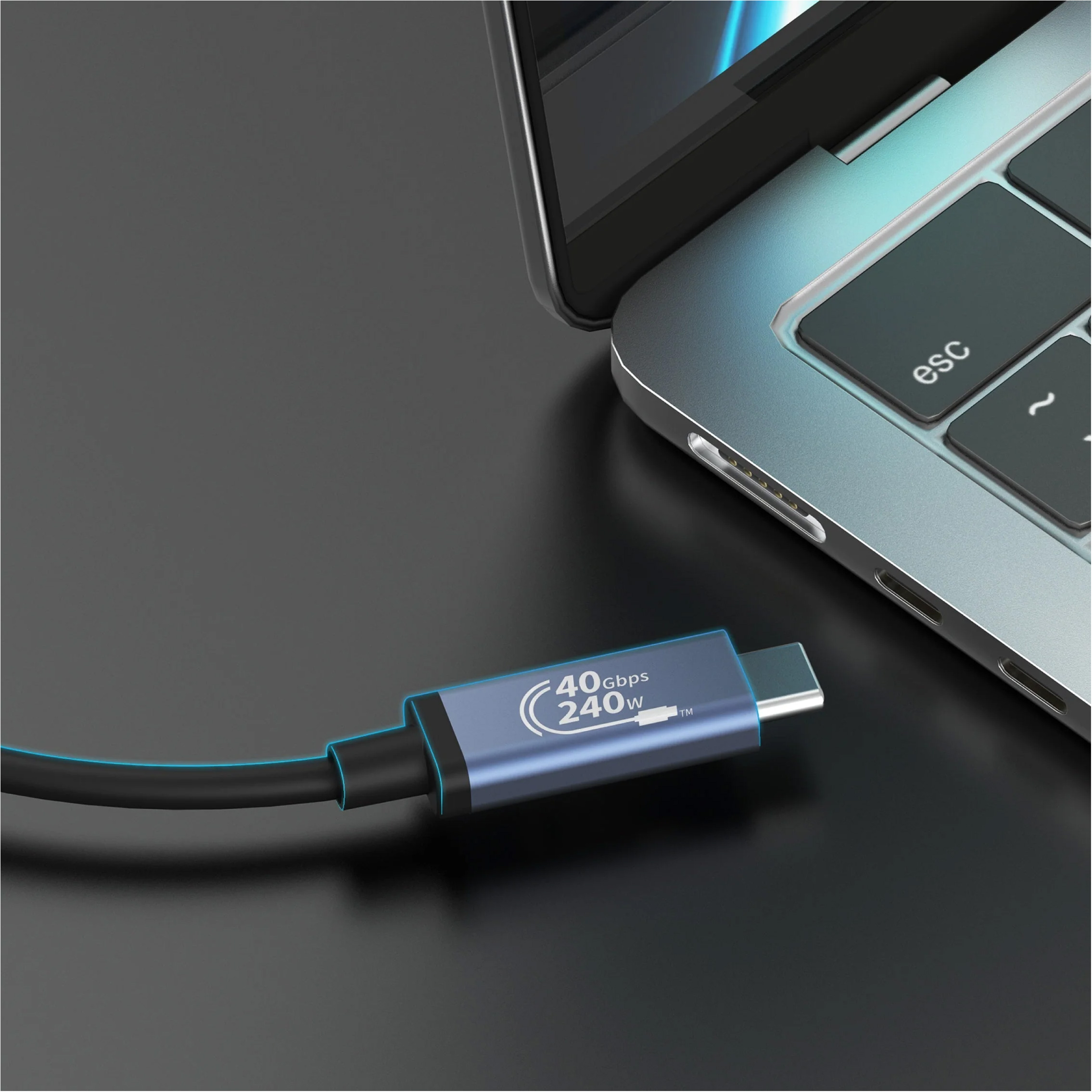 Кабель J5CREATE USB4 40Gbps 240W 0.8м (JUC29L08-N)