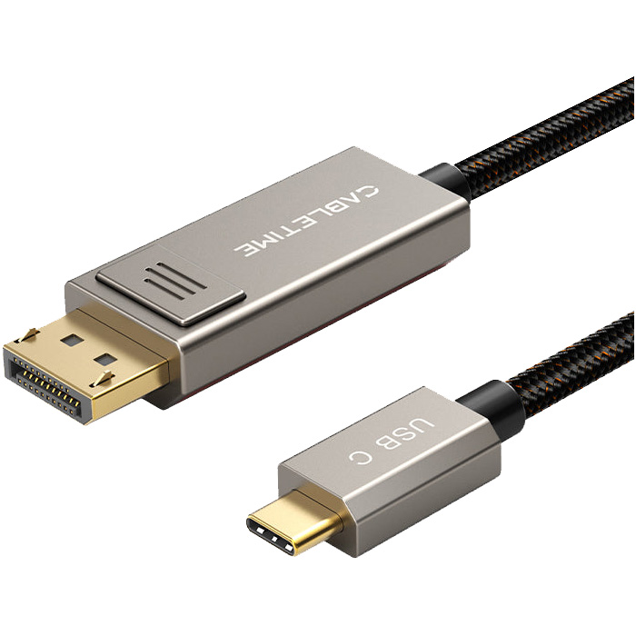 Кабель CABLETIME USB-C to DisplayPort 2м Black (CC23H)
