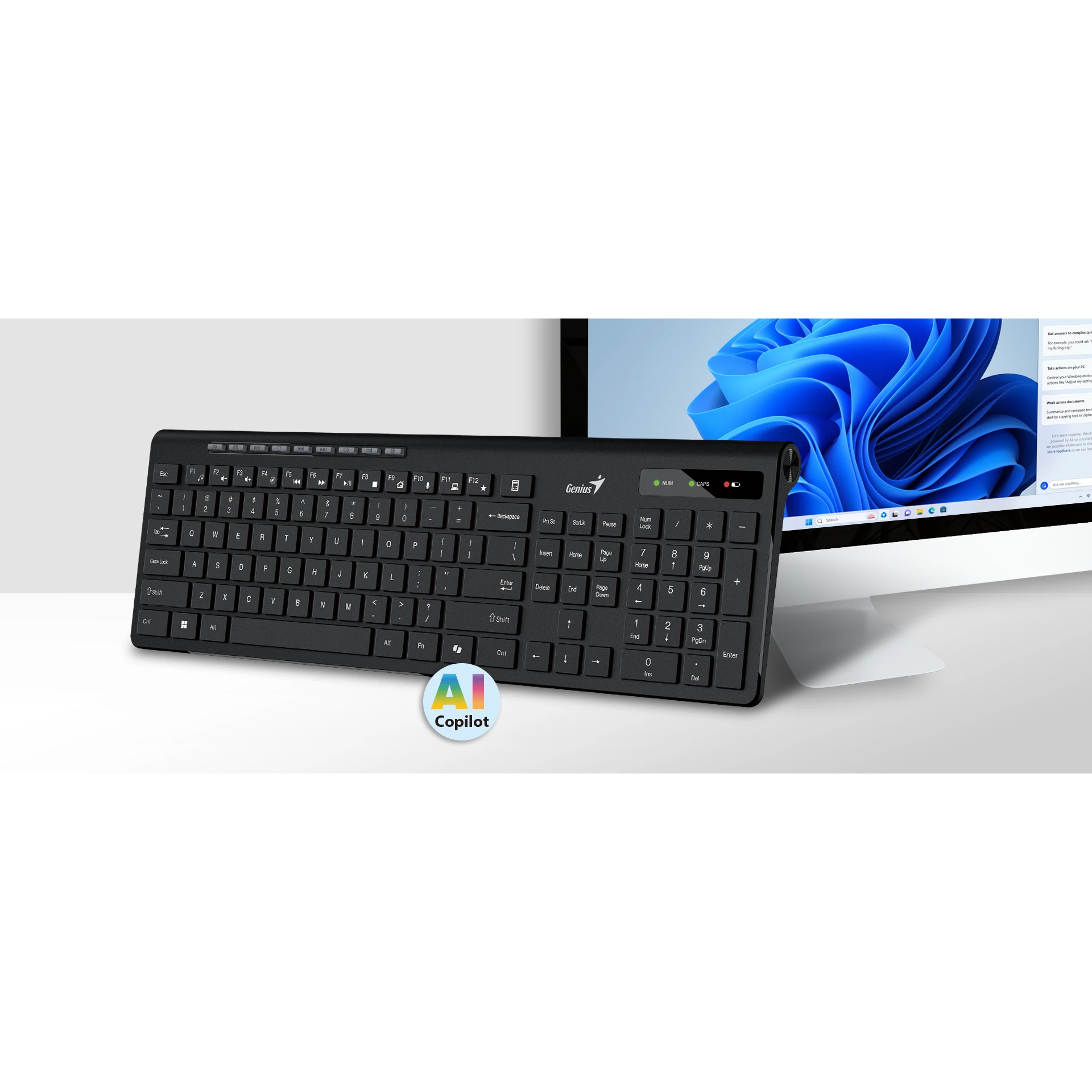 Клавиатура беспроводная GENIUS SlimStar 7230 (31310021410)