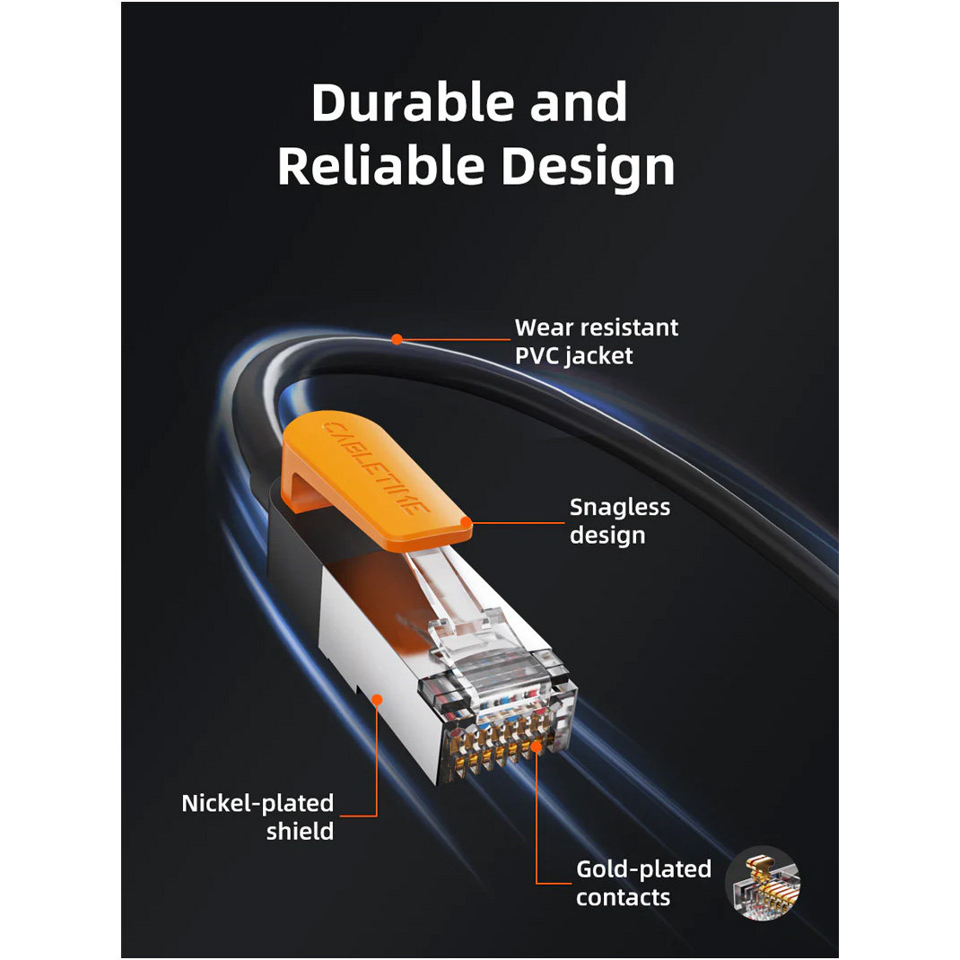 Патч-корд CABLETIME F/UTP Cat.6 CU 3м Black (CN61N)