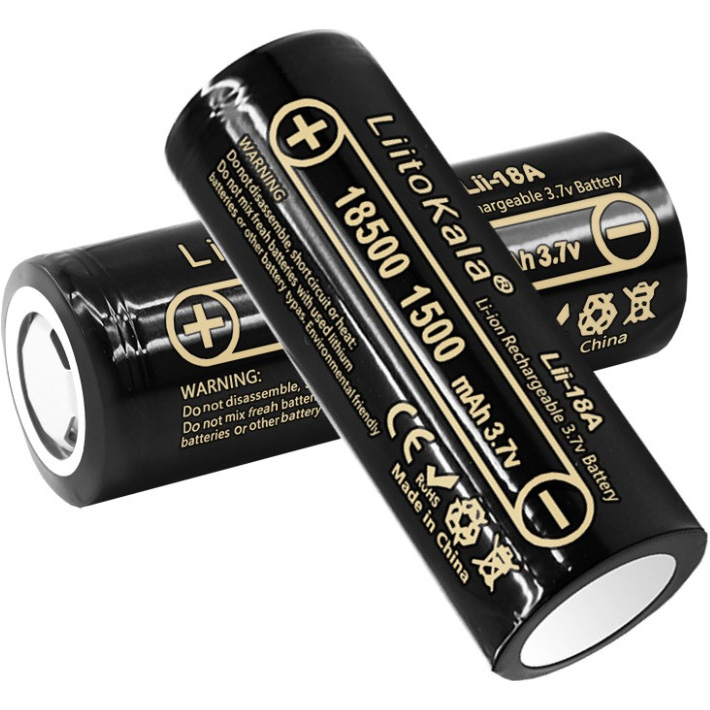 Аккумулятор LIITOKALA Li-Ion 18500 1500mAh 3.7V FlatTop (LII-18A)