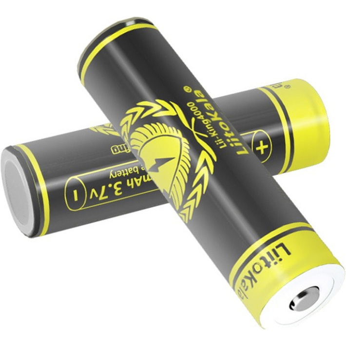 Акумулятор LIITOKALA Li-Ion 18650 4000mAh 3.7V 12A TipTop (KING4000-JT)