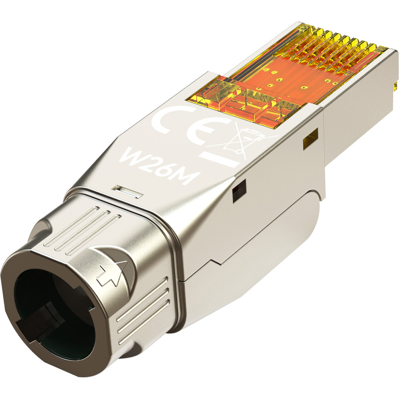 Конектор безінструментальний DIGITUS RJ-45 STP Cat.6a Silver (DN-93638)