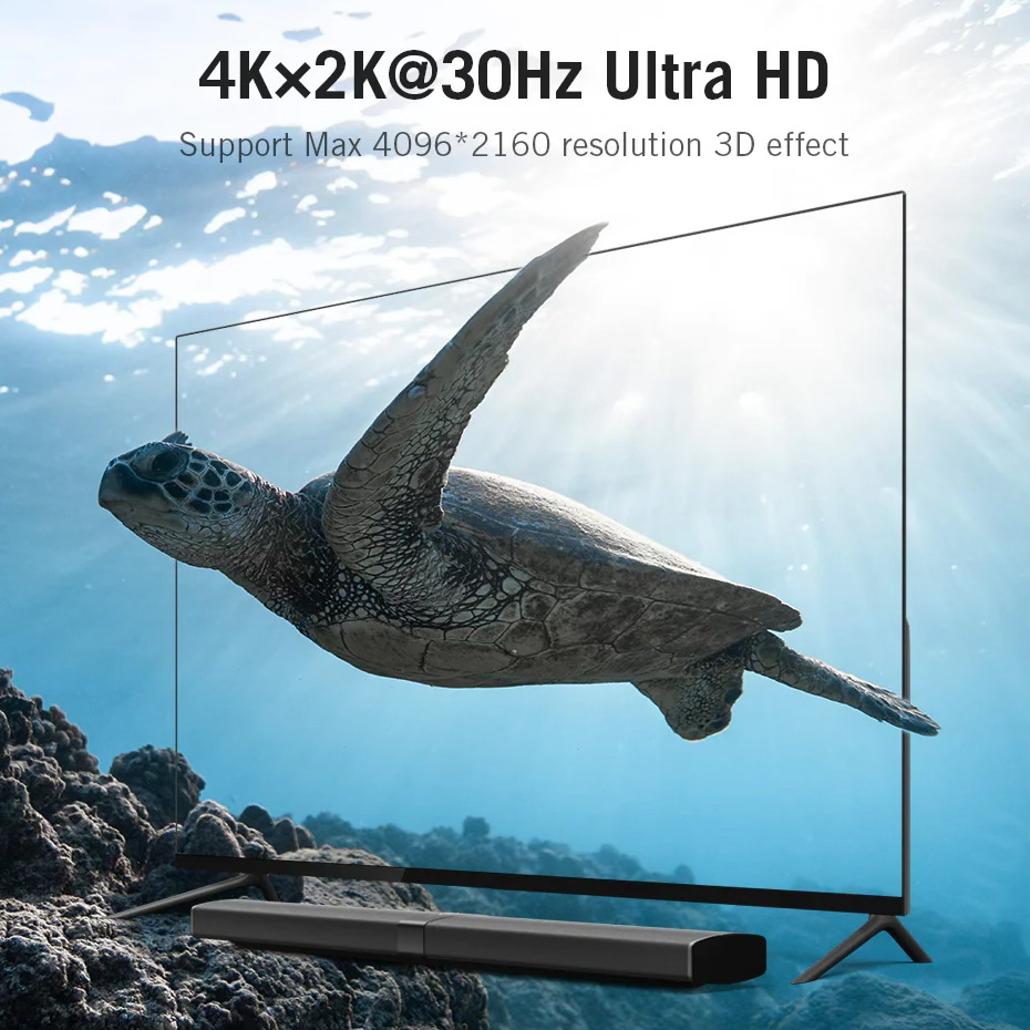 HDMI свитч 5 to 1 VENTION 5-In 1-Out HDMI Switcher 4K@30Hz (ACDG0)