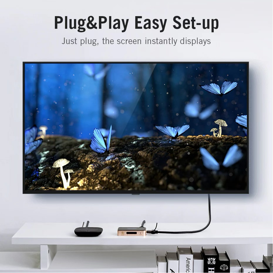 HDMI свитч 5 to 1 VENTION 5-In 1-Out HDMI Switcher 4K@30Hz (ACDG0)