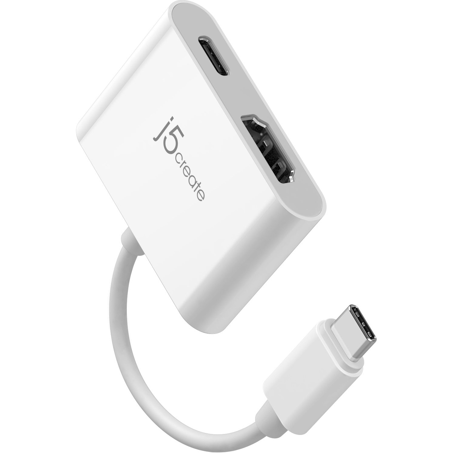 Порт-репликатор J5CREATE USB-C to 4K HDMI Adapter with Power Delivery White (JCA152-N)