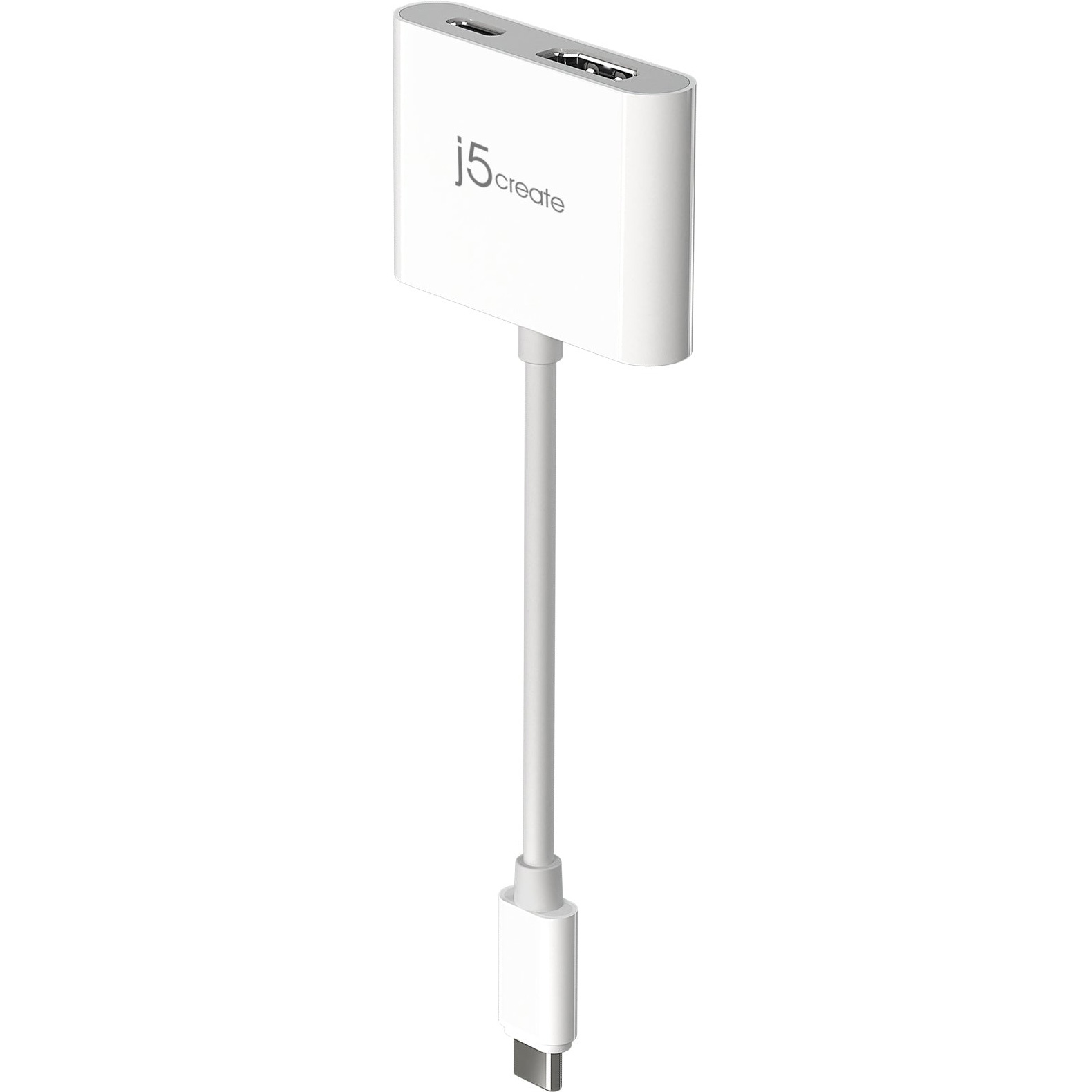 Порт-репликатор J5CREATE USB-C to 4K HDMI Adapter with Power Delivery White (JCA152-N)