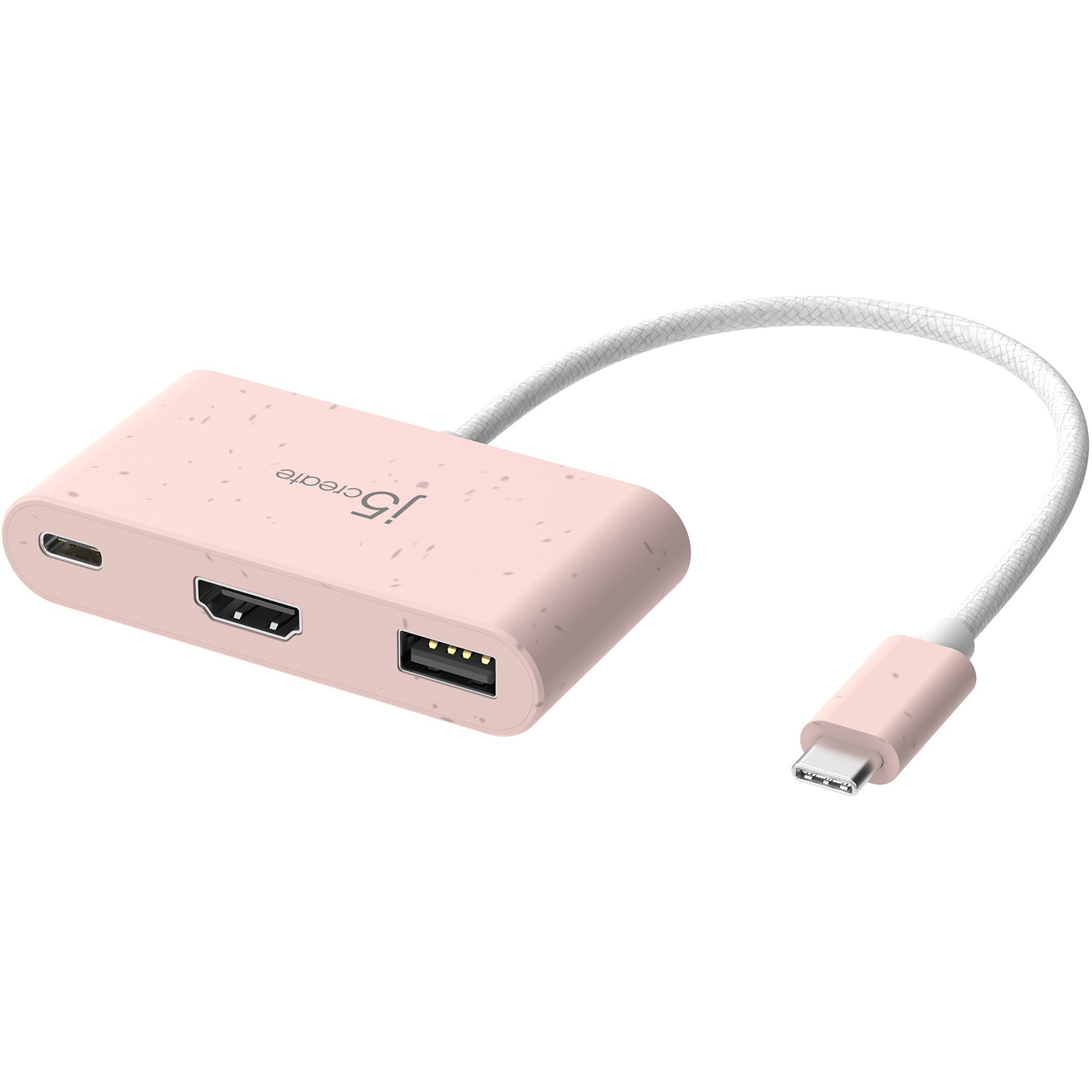 Порт-репликатор J5CREATE USB-C to HDMI & USB 3.0 with Power Delivery Earth Rose (JCA379ER-N)