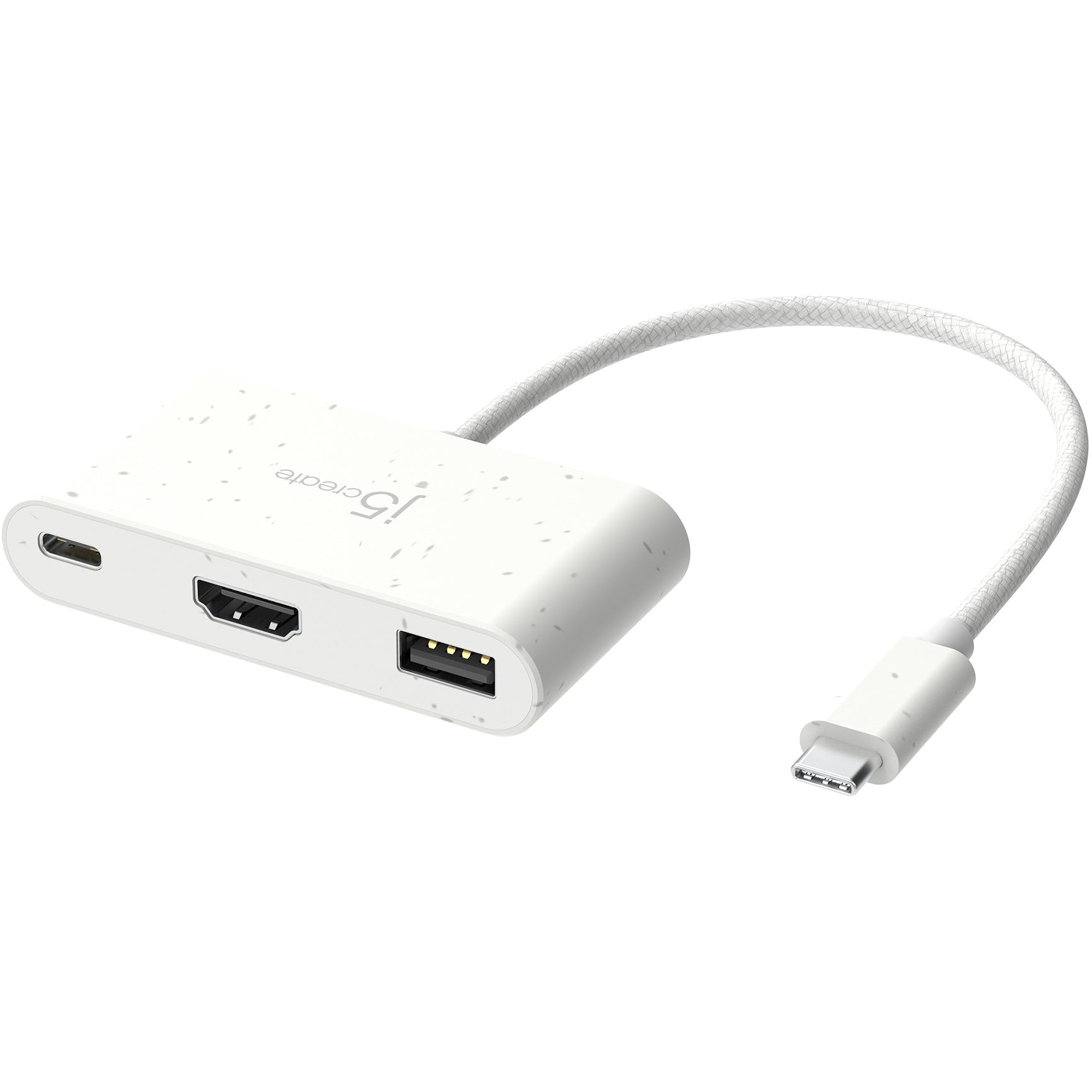 Порт-реплікатор J5CREATE USB-C to HDMI & USB 3.0 with Power Delivery Natural White (JCA379EW-N)