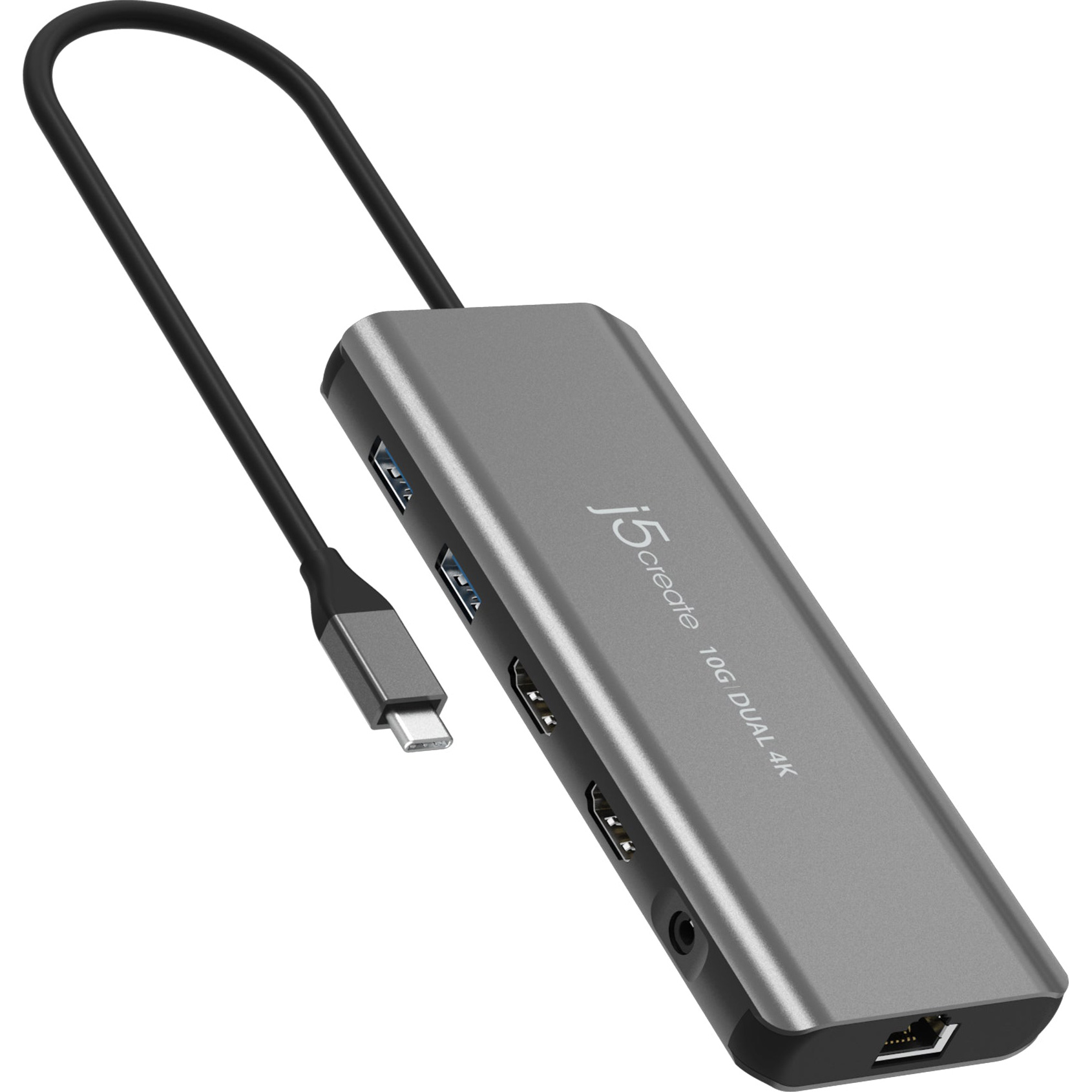Порт-репликатор J5CREATE USB-C Dual 4K HDMI 10Gbps Mini Dock (JCD398-N)