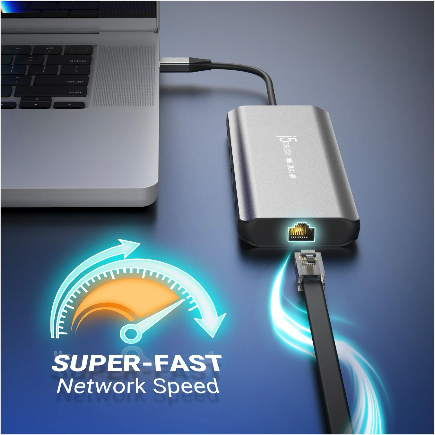 Порт-репликатор J5CREATE USB-C Dual 4K HDMI 10Gbps Mini Dock (JCD398-N)