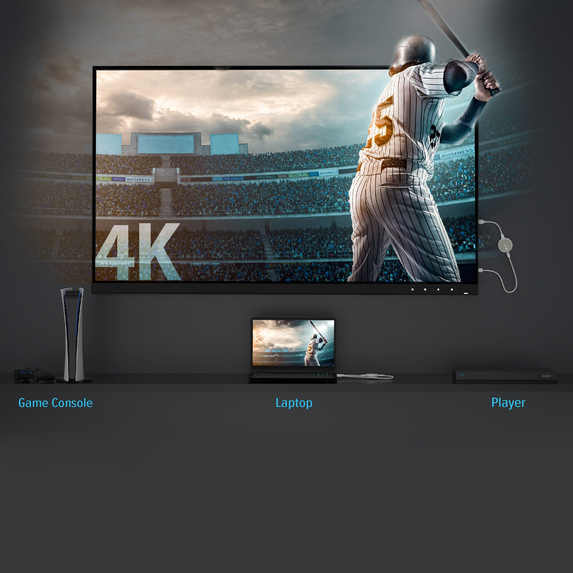 Удлинитель HDMI по Wi-Fi J5CREATE ScreenCast 4K Wireless Display HDMI Extender HDMI White (JVAW75-N)