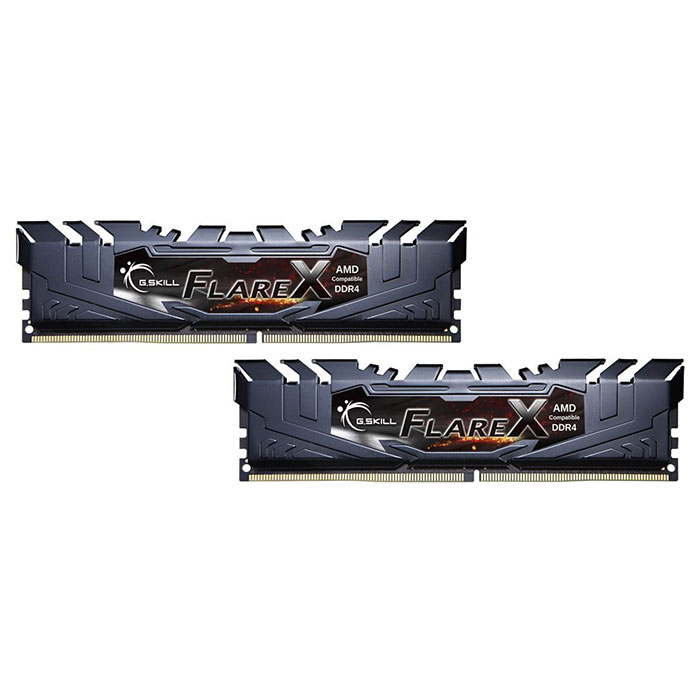 Модуль памяти G.SKILL Flare X Black DDR4 2400MHz 32GB Kit 2x16GB (F4-2400C16D-32GFX)