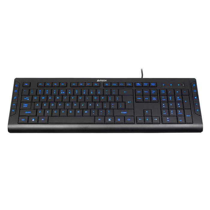 Клавіатура A4TECH KD-600L X-Slim Blue Light