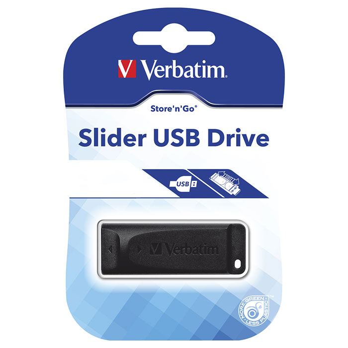 Флешка VERBATIM Store 'n' Go Slider 64GB (98698)