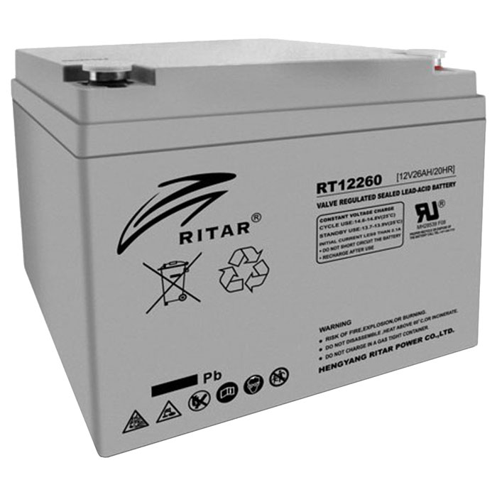 Аккумуляторная батарея RITAR RT12260 (12В, 26Ач)