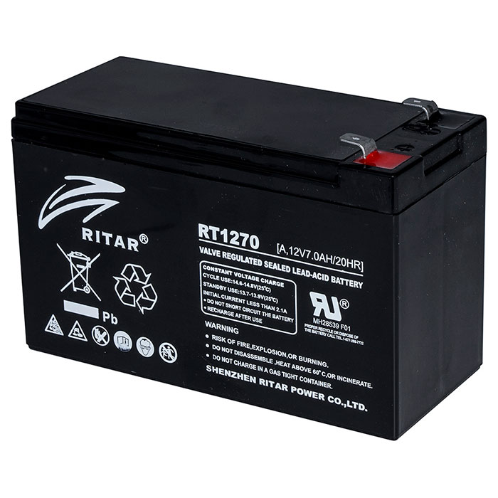 Акумуляторна батарея RITAR RT1270B (12В, 7Агод)