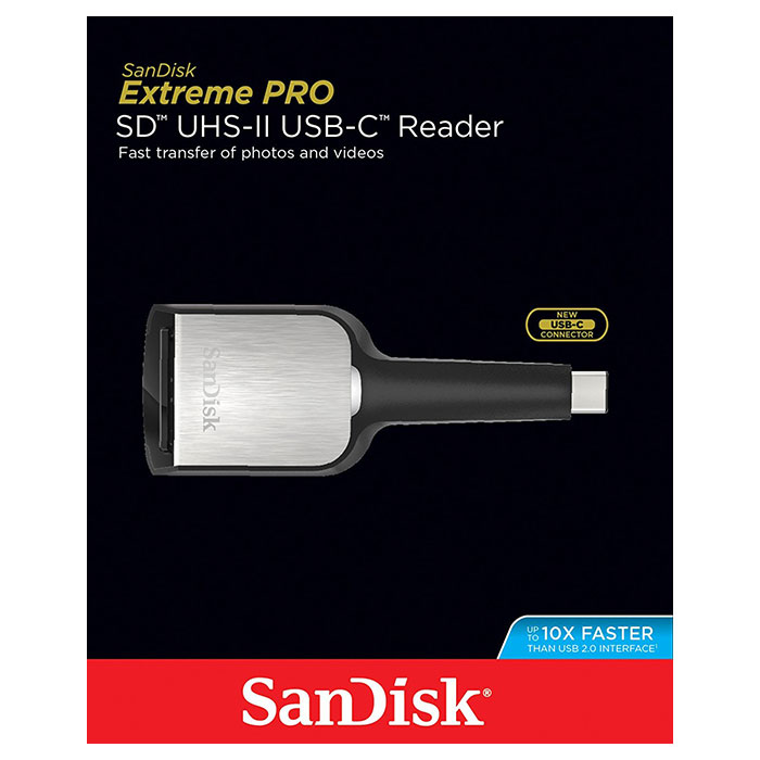 Кардридер SANDISK Extreme Pro SD UHS-II USB-C (SDDR-389-G46)